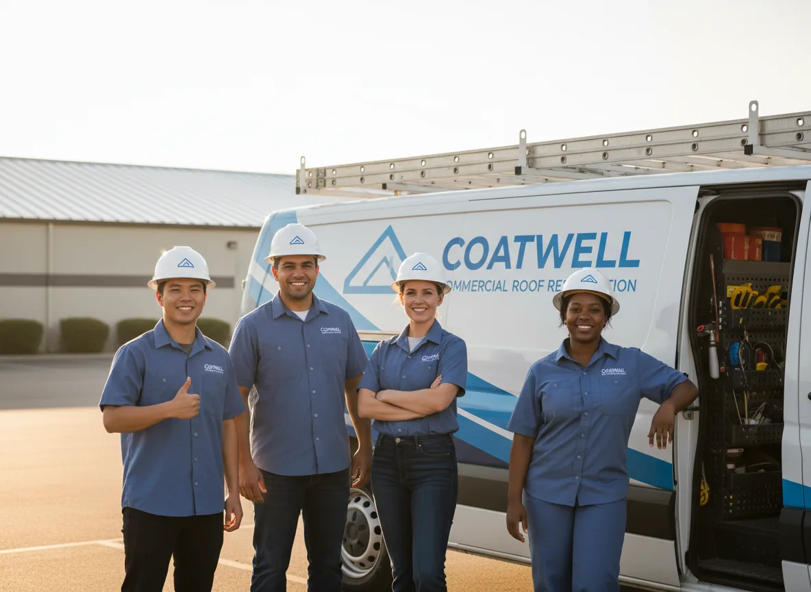 Commercial roof coating company in Leslie, MO